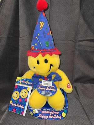 Vtg DanDee Tickle Tickle Wiggle Wiggle Happy Birthday 14” Animated Plush w/Card - Image 1 of 4