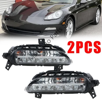 Luz antiniebla LED diurna 2 piezas para Porsche Panamera 2010 2011-2013 Foto 1 de 4