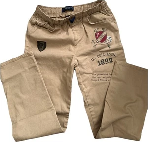 US Polo Assn Elastic Waist Boys Pants Sz 10-12(Large) - Picture 1 of 4