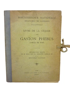 Livre de la chasse par Gaston Phébus comte de Foix - 87 miniatures - Vènerie - Imagen 1 de 10