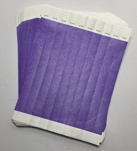 1000- Purple Wristco Tyvek Wristbands for Events-Comfortable Tear Resistant - Picture 1 of 1