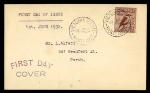 Mayfairstamps Australia FDC 1932 Kookaburra Bird First Day Cover aat_15483 - Picture 1 of 2