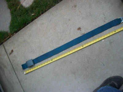 Cinturón de seguridad delantero azul Plymouth Barracuda Dodge Challenger 1969-1972 raro nuevo de stock 4752 Foto 1 de 4