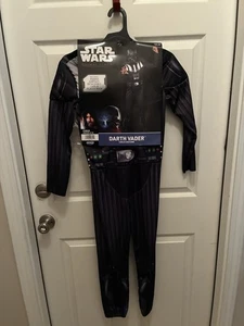 Kids Star Wars Darth Vader Halloween Costume Muscle Jumpsuit - 8-10 Medium #1707 - Picture 1 of 3
