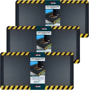 anti Fatigue Mats Industrial 3 Packs, Ergonomic Standing Floor Mat for Work for - Picture 1 of 12