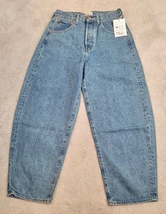 ETICA Cassel Ultra High Barrel Jeans For Women Bluestone Size 28 - Picture 1 of 4