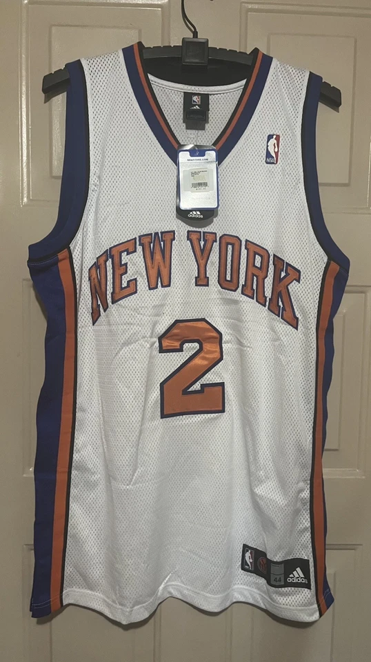 NUEVA YORK KINCKS NATE ROBINSON ADIDAS CAMISETA BLANCA AUTÉNTICA 44 RARA NUEVA CON ETIQUETAS NBA Foto 1 de 4