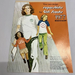 Your Own Design Super shirts For Girl Scouts 1977 Edition Pamphlet With Insert - Picture 1 of 4
