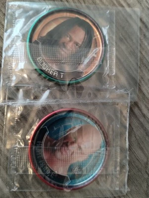 WWE Wrestling, BOOKER T  & KURT ANGLE  Collectible COINS, Topps, 2006 - Image 1 of 4