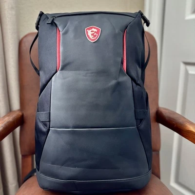 MSI Urban Raider Gaming Laptop Backpack Fits Up To 17" Laptop NEW! - Image 1 of 4
