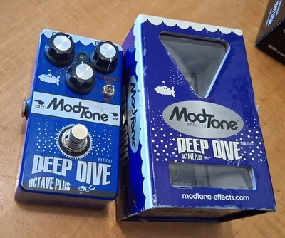 Modtone Deep Dive Octave Plus Guitar effects pedal mod tone blue - Image 1 of 4