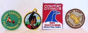 4 TOPPE BSA TENNESSEE AREA ANNI 80 BOY SCOUTS OF AMERICA - Foto 1 di 2