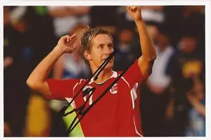 NORWEGEN: MORTEN GAMST PEDERSEN SIGNED 6x4 ACTION PHOTO + COA - Bild 1 von 1