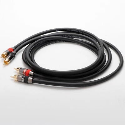 Preffair 15 AWG HIFI OFC Copper Audio Cable & Gold Plated RCA Plug Signal Cable - Image 1 of 4