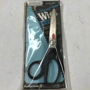 Vintage Left-Handed Wiss Pinking Shears CB7LH Scissors Seamstress Tailor - Picture 1 of 14