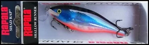ANGELKÖDER RAPALA FLACH SHAD RAP SSR 7 cm BGHH (holographischer blauer Geist) - Bild 1 von 1