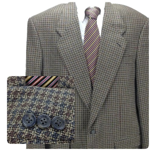 Cappotto sportivo blazer multicolore uomo Monsieur Givenchy taglia 42L 2 bottoni #0168