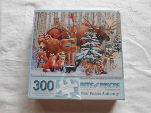 NEW Bits and Pieces Magical Forest Holiday Animals Xmas Jigsaw Puzzle 300 Pieces - Picture 1 of 3