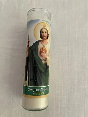 St Jude Devotional Religious Saint Jude Prayer Candle Company 8" NEW - Image 1 of 4