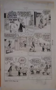 Arte original HARVEY #1 3D, SACO TRISTE, chica nueva, páginas 28 29 30 31, 1954, 4 páginas - Imagen 1 de 8