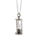 Diana: 0.5ct Diamond Dust Hourglass Necklace With 925 Silver 18” Cable Chain