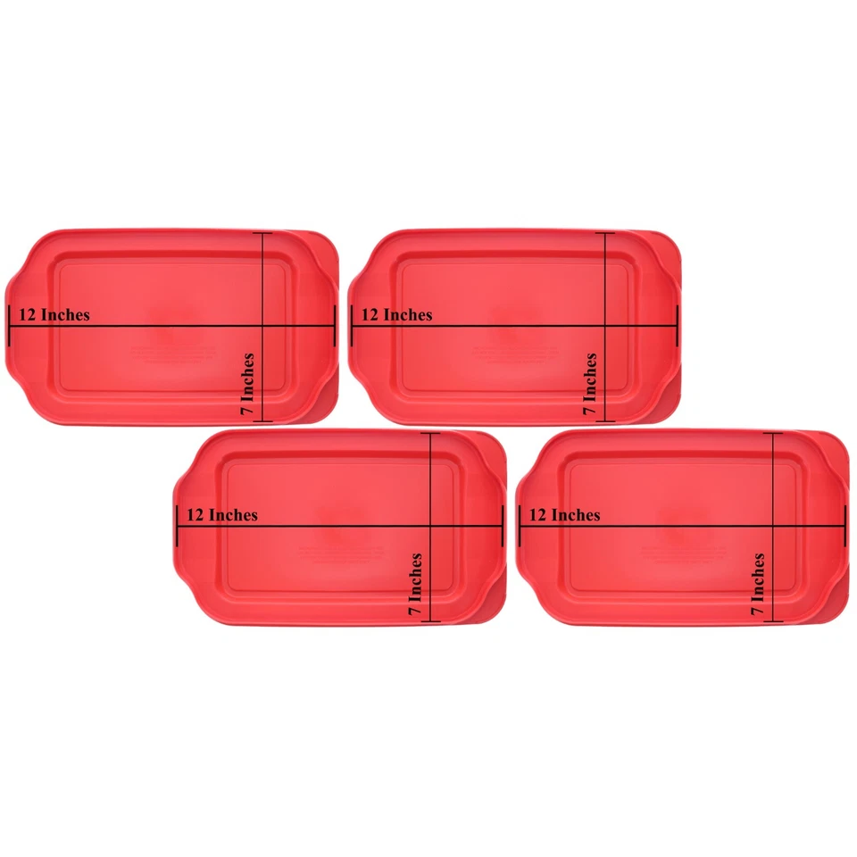 PYREX 232-pc 13" Red Replacement Storage Lid Cover for 2qt Glass Dish