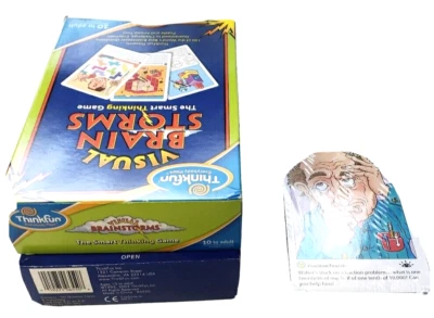 Visual Brainstorms Smart Thinking Card Game with 100 Question Cards NOS - Image 1 of 4
