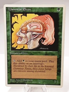 MTG - 4th Edition - Llanowar Elves - Common - Lightly Played - Picture 1 of 5