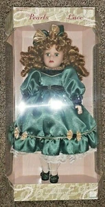 Victorian Pearls and Lace 16" Genuine Porcelain Doll + COA by Melissa Jane 1998 - Picture 1 of 2
