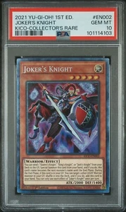 Yugioh - Joker's Knight KICO-EN002 1st Edition Collector's Rare PSA 10 GEM MINT - Picture 1 of 2