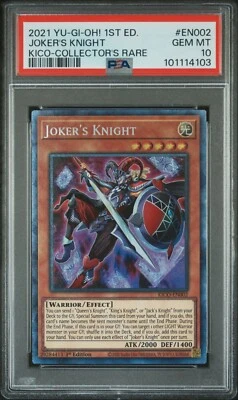 Yugioh - Joker's Knight KICO-EN002 1st Edition Collector's Rare PSA 10 GEM MINT - Image 1 of 2