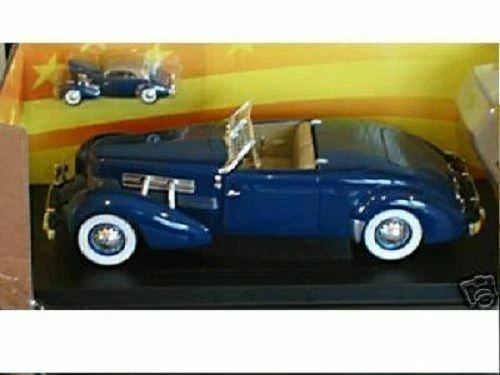 *RARO* Ertl - 1/18 y 1/64 - 1937 Cord 812 Roadster - Azul *Elegancia* Foto 1 de 1