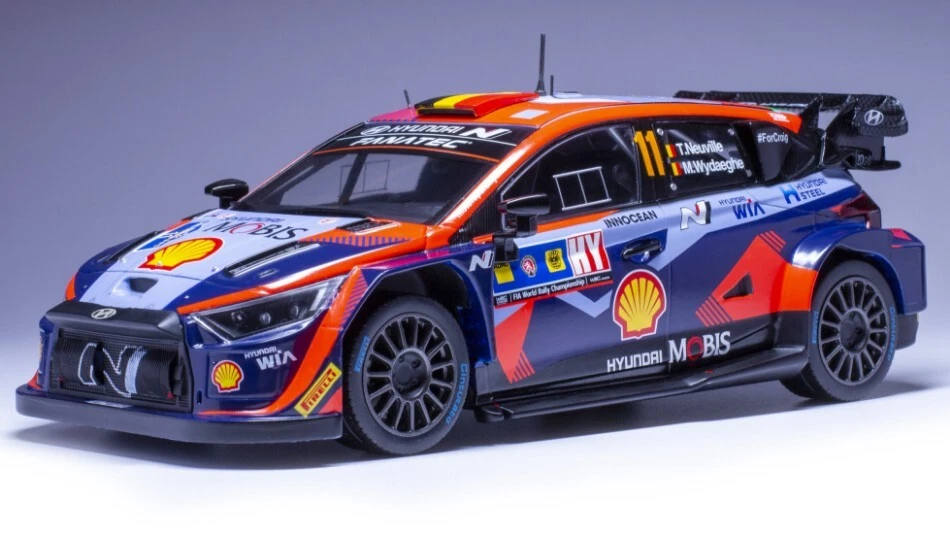 Modellino auto scala 1:18 Ixo HYUNDAI i20 N WRC RALLY 2023 modellismo statico - Immagine 1 di 1