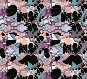 DESIGNERS GUILD FABRIC Kaoscope 1 METRE CENDRE 100% COTTON CHRISTIAN LACROIX - Picture 1 of 6