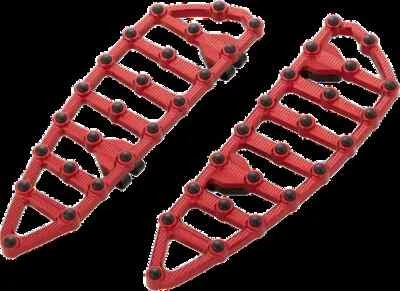 Tableros de piso AN MX Grip Driver rojos para Harley Fat Boy 90-17 Foto 1 de 4