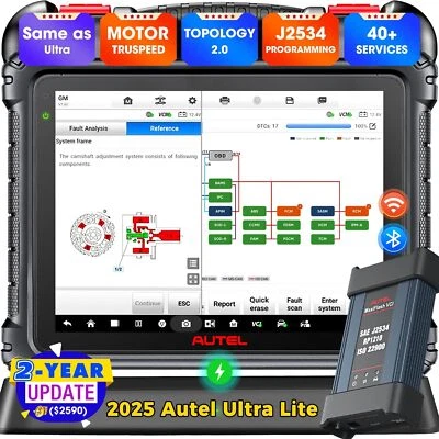 Autel MaxiCOM Ultra Lite MS919 Diagnóstico Codificación Programación ECU J2534 - Imagen 1 de 4