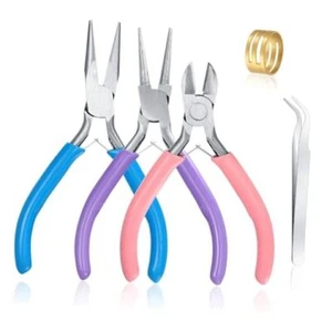 Jewelry Pliers Set, 3 Pcs Jewelry Making Tools Pliers A-3 Pcs Jewelry Pliers - Picture 1 of 8