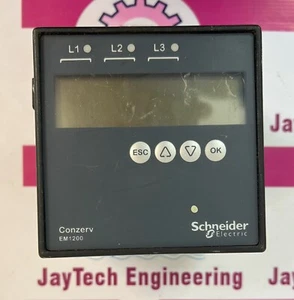 SCHNEIDER ELECTRIC CONZERV EM1200 POWER AND DIGITAL ENERGY METER - Picture 1 of 6