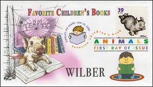 AO-3988-1, 2006, Favorite Children’s Book Animals, FDC, DCP, SC 3988, Wilber, - Picture 1 of 1