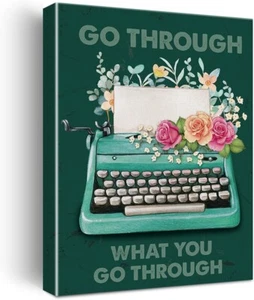 Go Through What You Go 40x50cm Stretched Inspiration Canvas Wall Art Print - Imagen 1 de 3