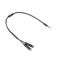 Ugreen Audio Cable 3.5mm Gato Micrófono Divisor y Adaptador para Teléfono PC