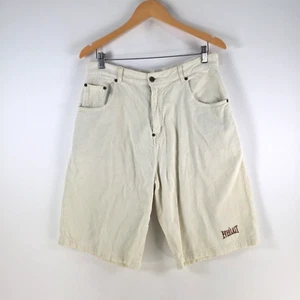 Vintage Y2k Everlast mens corduroy chino shorts size M beige cotton 111381 - Picture 1 of 11