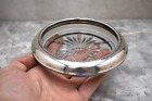 Nice Older Ashtray, Sterling Silver and Glass, Crystal (CU994) chalice co
