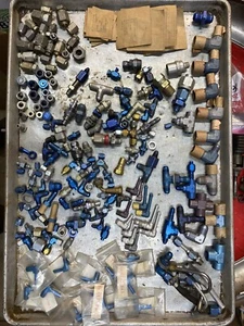 AIRCRAFT HYDRAULIC ALUMINUM SS Steel BIG LOT Fittings - Picture 1 of 8