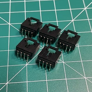 (5 Pcs) 4 Pin CD-Audio Connector Header Right Angle For Vintage Sound Cards - Picture 1 of 3