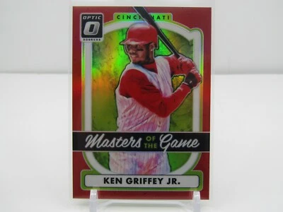 KEN GRIFFEY JR. 2017 DONRUSS OPTIC MASTERS OF THE GAME RED PRIZM #15/99! REDS!  - Image 1 of 2