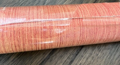 wallpaper roll Osborne & Little red orange yellow gold stripe pattern England - Image 1 of 4