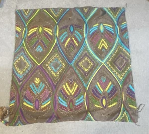 Copricuscino francese vintage Needlepoint 49x49cm 0042 - Foto 1 di 5