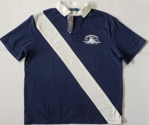  Neu mit Etikett Polo Ralph Lauren HERREN POLOSHIRT MARINE/WEISS (M) #91 - Bild 1 von 6