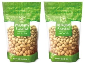 Southern Grove Pistachios in Shell Roasted with Sea Salt, 16 oz (2 Bags) - Picture 1 of 1